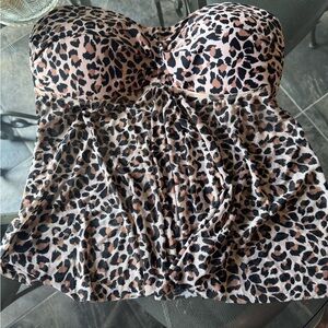 NEW Leopard Print Swimsuit Top